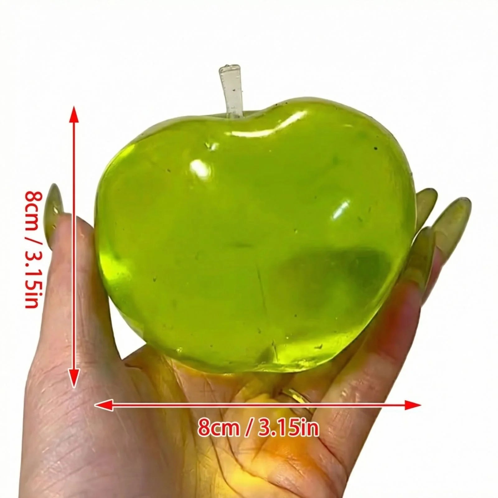 Squishy Green Apple Stress Ball – Fidget Sensory Toy for ADHD Fidget Stress Ball Oasis Select