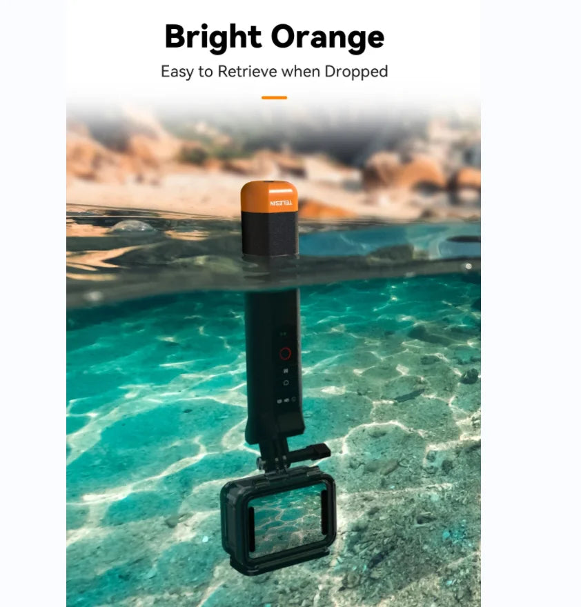 TELESIN Bluetooth Floating Stick for GoPro Hero 9–13 | Buoyancy