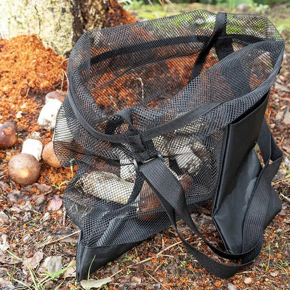 Breathable Mesh Foraging Bag – Adjustable Harvest Shoulder Tote