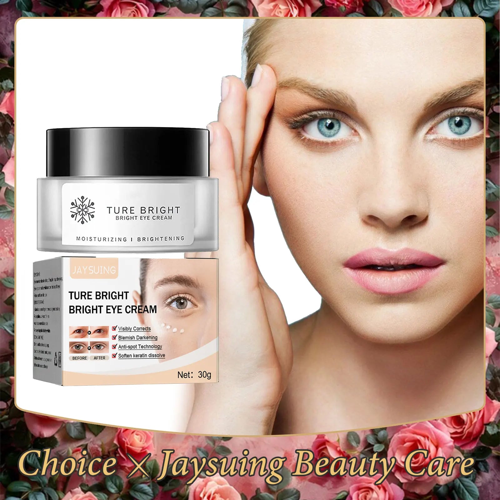 Jaysuing Dark Circle Eye Cream – De-Puff, Brighten & Firm Eye Cream Serum Oasis Select Default Title