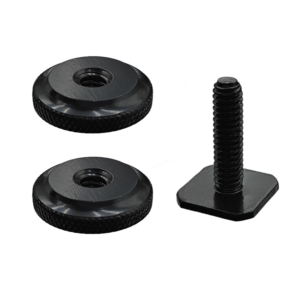 Cold Shoe Dual Nut 1/4" Hot Shoe Mount Adapter for DSLR Cameras