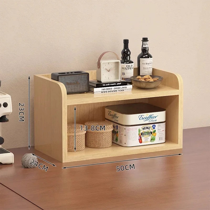Multi-functional Cup holder storage Shelf dust-proof water cup tea cup coffee cup side cabinet storage Oasis Select Log color 2A
