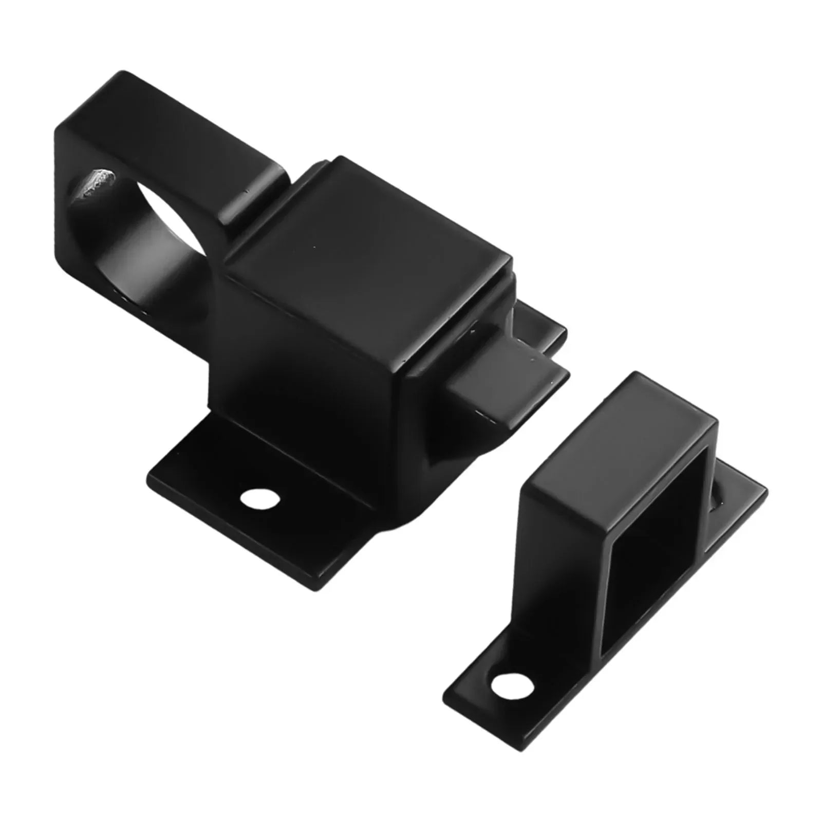AAAAA AluminumAlloyBlack/Gray Window Gate Security Pull Ring Spring Bounce DoorBoltAutomatic Latch Lock Black Grey Window Oasis Select
