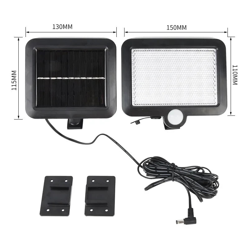 106 LED Solar Floodlight Motion Sensor Remote IP65 Waterproof