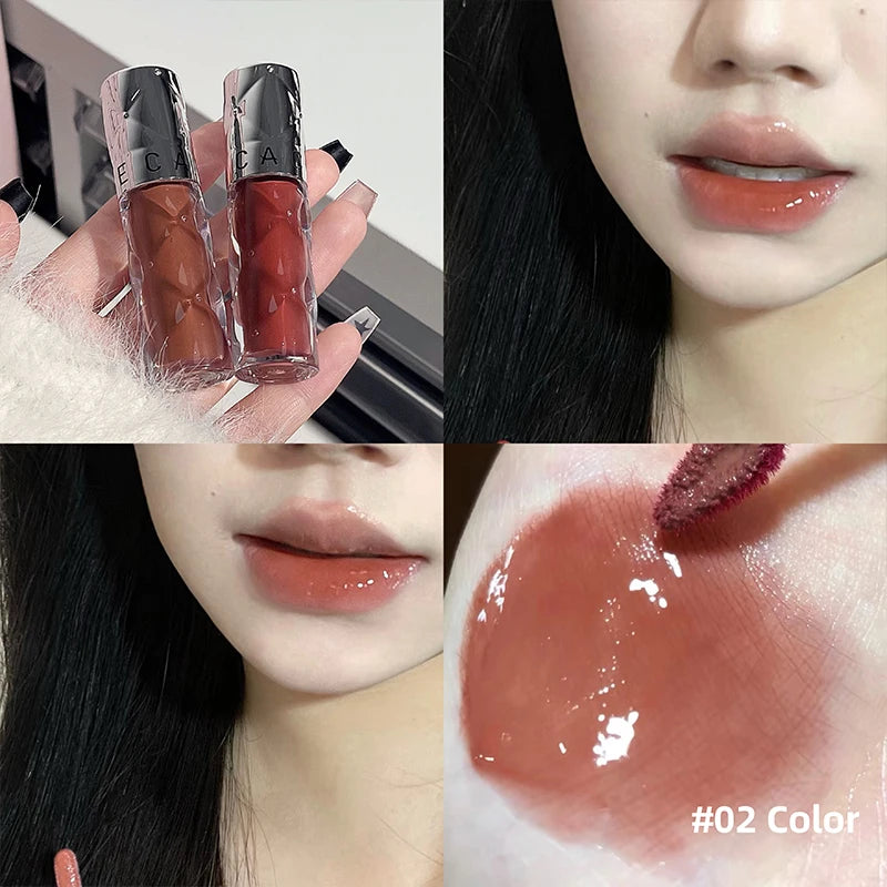 CACE Crystal Lip Gloss – Hydrating Mirror Glaze Lip Tint