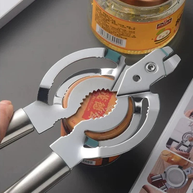 Stainless Steel Multi-function Can Opener Can Opener Multi-function Screw Cap Can Opener Kitchen Accessories Oasis Select
