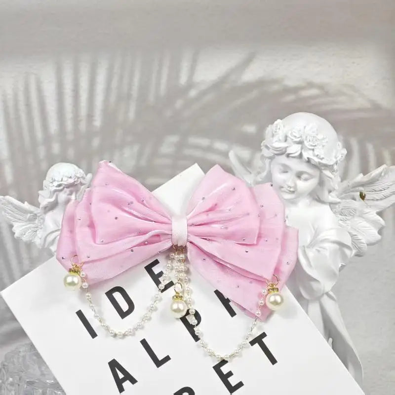 Rhinestone Bow Hair Clip for Girls – Princess Party Accessory Girls Hair Clip Oasis Select A9