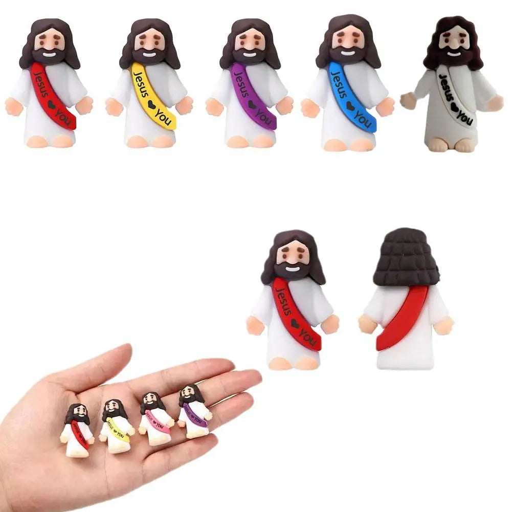 Easter Jesus Toys Easter Mini Jesus Figurines Decorative Multifunctional Party Favors Sunday School Craft Multiple specification Oasis Select