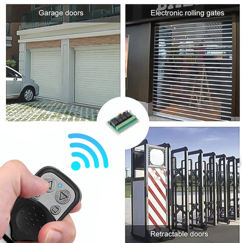 433MHz Copy Remote 4 Buttons Clone Remote Control Wireless Transmitter for Garage Gate Door Electric RF Controller Lock Key Oasis Select