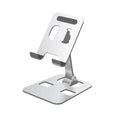 Universal All Aluminum Alloy Flexible Mobile Phone Stand Portable Tablet Holder For iPad Holder Tablet Stand Mount Adjustable Oasis Select Silver