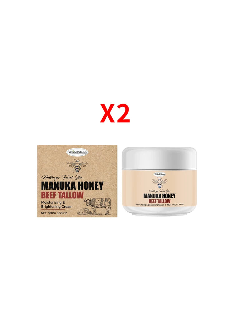 Manuka Honey Beef Tallow Face Cream – Moisturizer & Primer Face Moisturizer Cream Oasis Select 2PCS