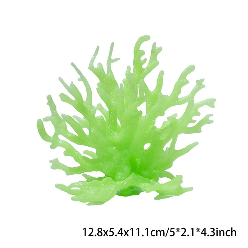 Coralline Artificial Fish Tank Decorations Aquarium Artificial PVC Plants Coral Ornaments Aquarium Landscape Aquarium Oasis Select Green M