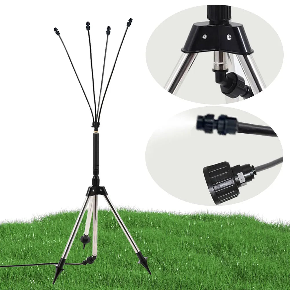 Patio Watering Mister Adjustable Lawn Misting System Garden Sprayer Standing Misting Cooling System for Pool Kids Water Playing Oasis Select