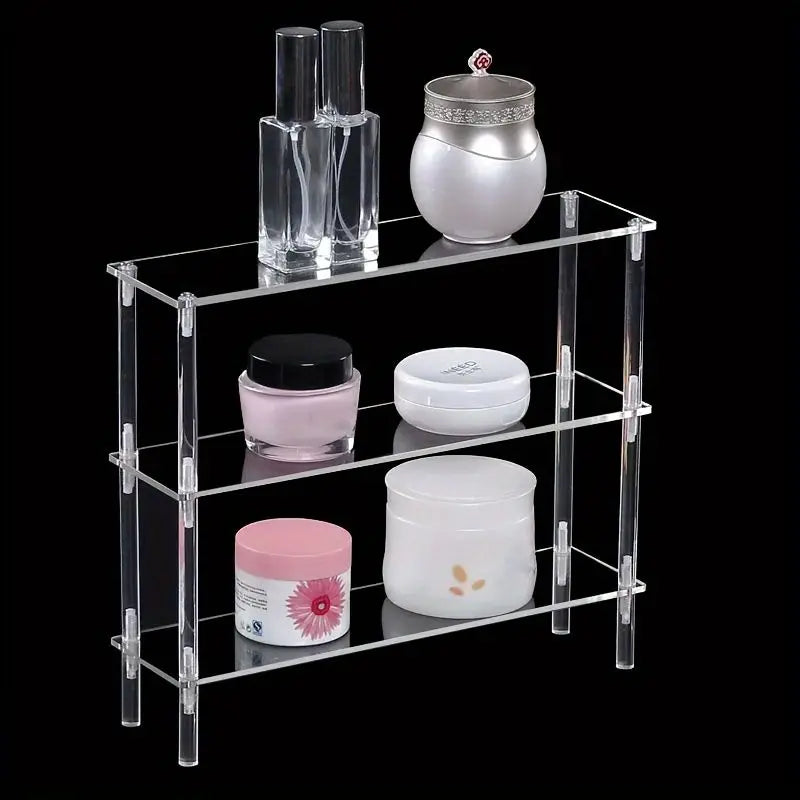 Clear Acrylic Display Stand Riser Rack – Figures, Perfume & Cupcake