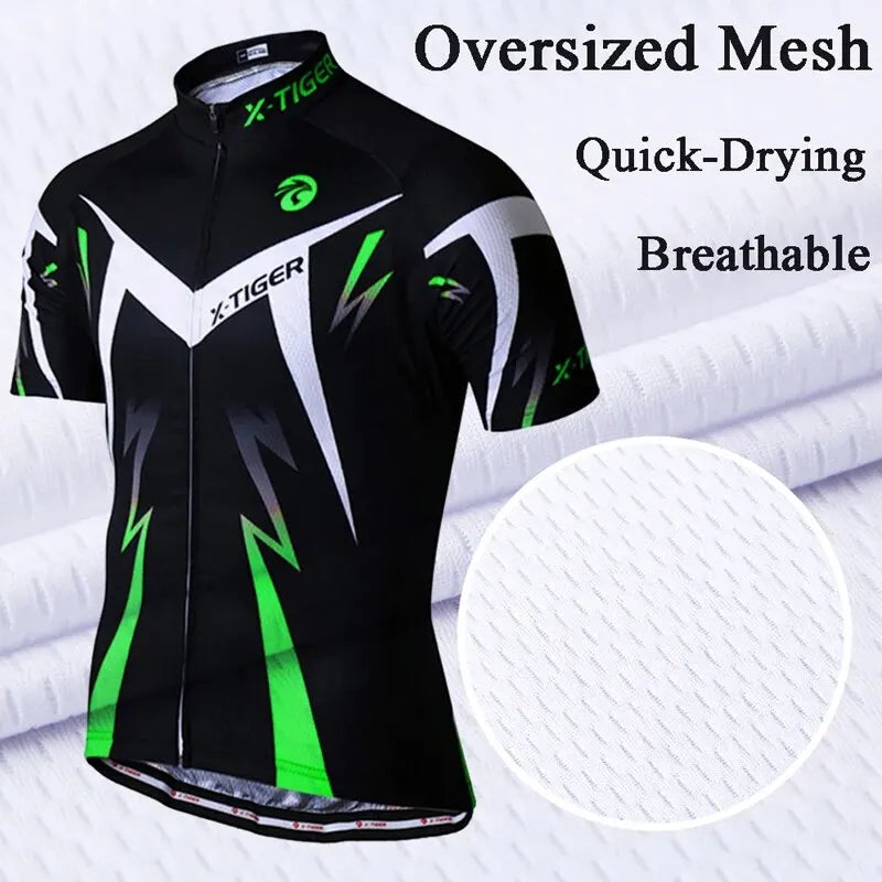 X-Tiger Pro Cycling Jerseys Ropa Ciclismo Mountain Bike Clothing Quick-dry Men's Racing Bicycle Clothes MTB Sportswear Oasis Select