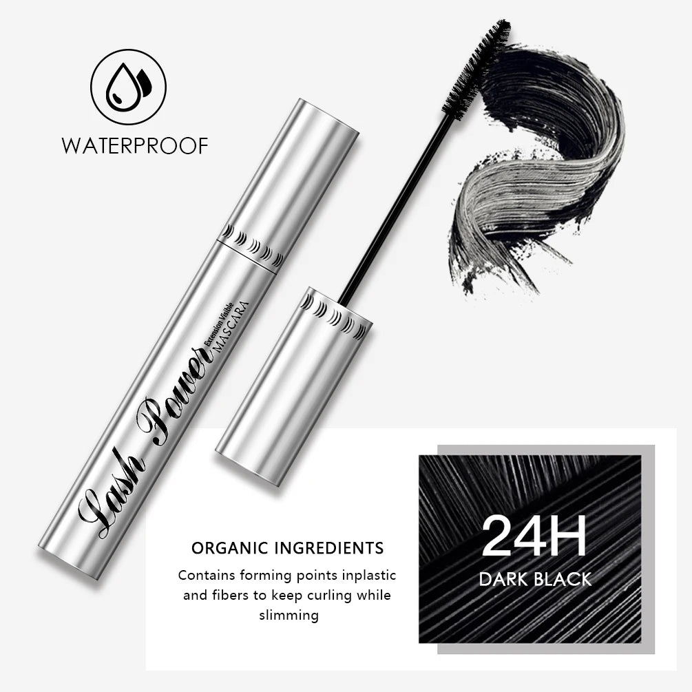 QIBEST 4D Silk Fiber Mascara 2-Pack | Waterproof & Volumizing