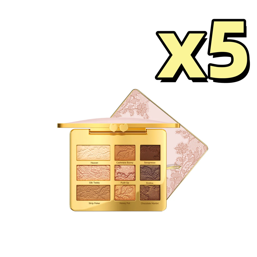 9-Color Eyeshadow Palette – Matte, Shimmer & Glitter Blends Eyeshadow Palette Oasis Select 12g Boxed X 5PCS