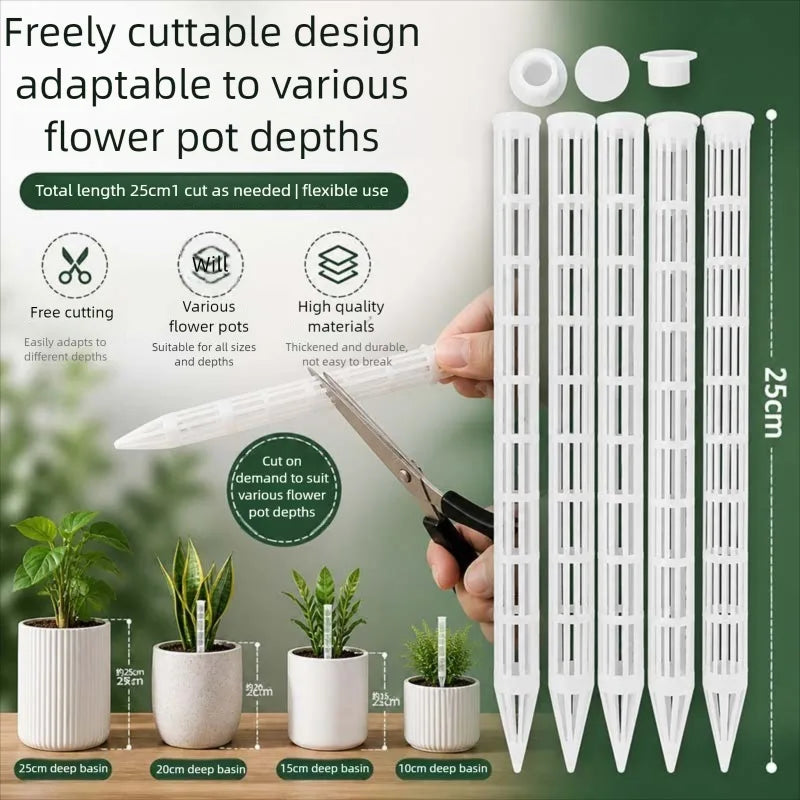 10Pcs Plant Aeration Tubes for Pots Root Rot Prevention Prevent Overwatering for Healthy Roots Wet-dry Cycle gardening Tools Oasis Select