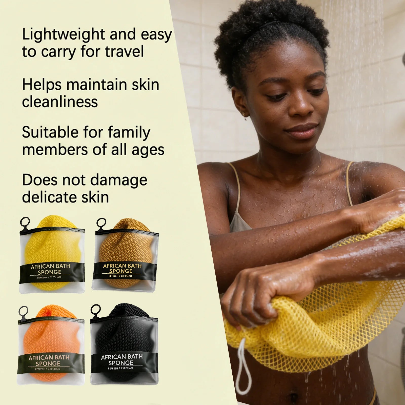 Exfoliating Scrub Bath Towel Effective Clean Back Skin Gently Remove Dead Skin Dirt Smooth Rough Skin Durable Bath Cleanse Tool Oasis Select