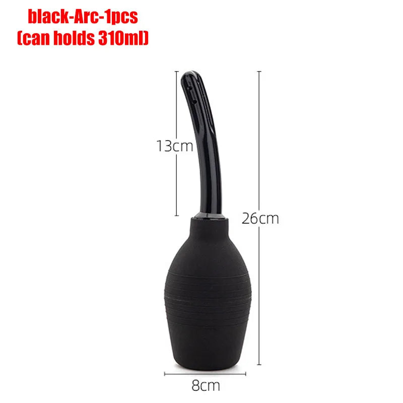 Enema multiple sizes personal care bidet penetration anal douche bathroom accessories toilet shower WC hygienic bidets parts Oasis Select black-Arc-1pcs