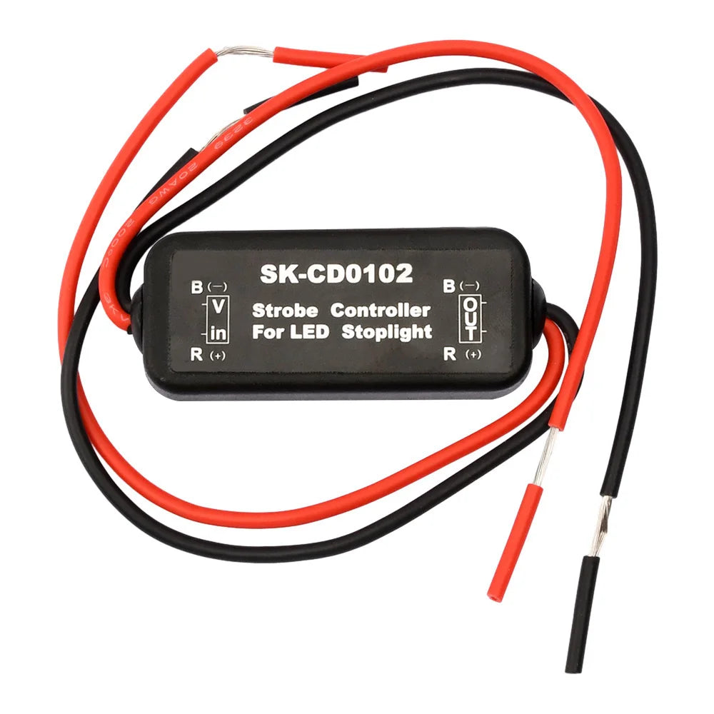 Flash Strobe Controller Flasher Module for LED Brake Light Tail Stop Light 12-24V SK-CD0102 SK-CD0101 SK-CD0100 Oasis Select