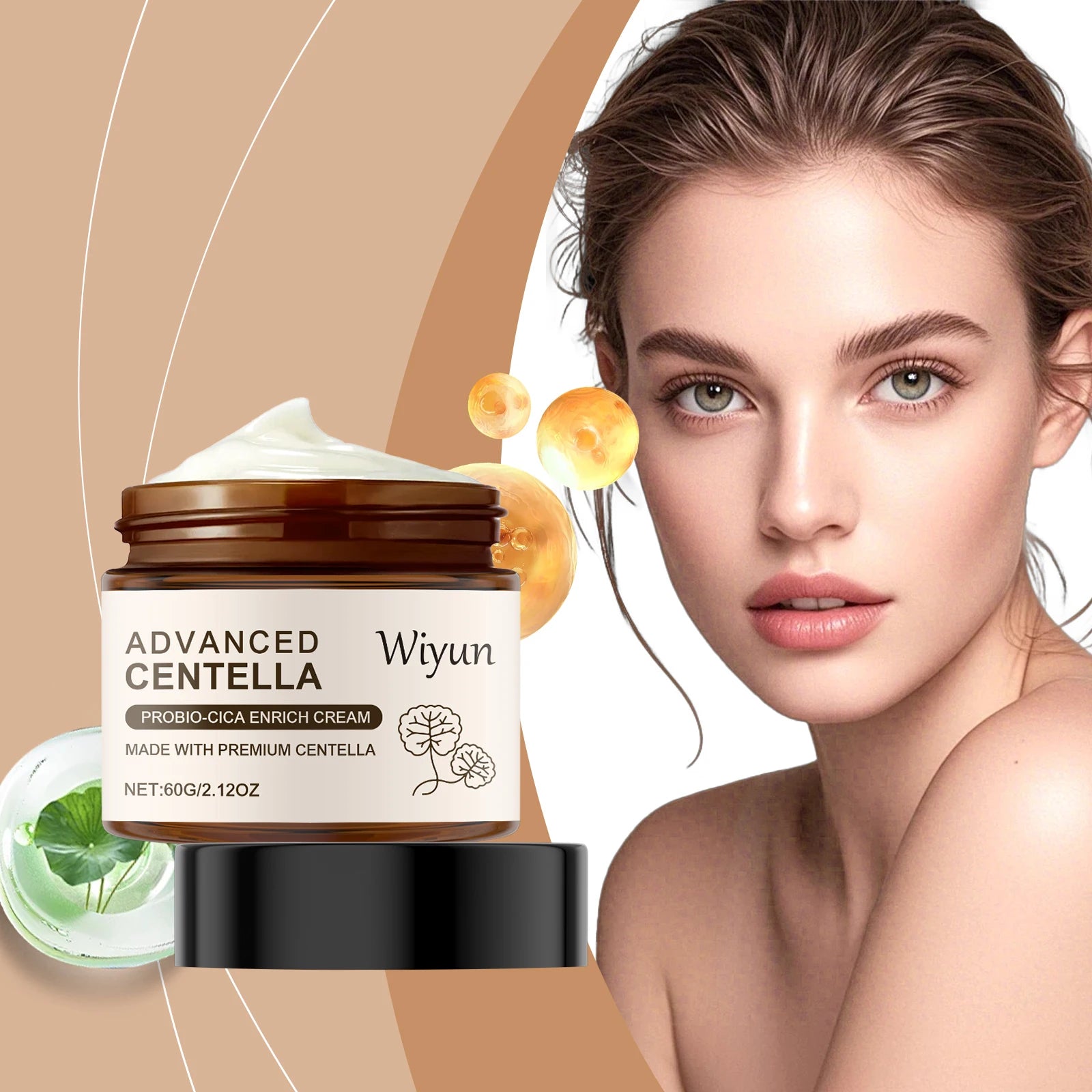 Centella Probiotic Soothing Cream Soothes Redness Hydrates Dry Skin Improves Elasticity Smoothing Brightening Facial Cream Oasis Select