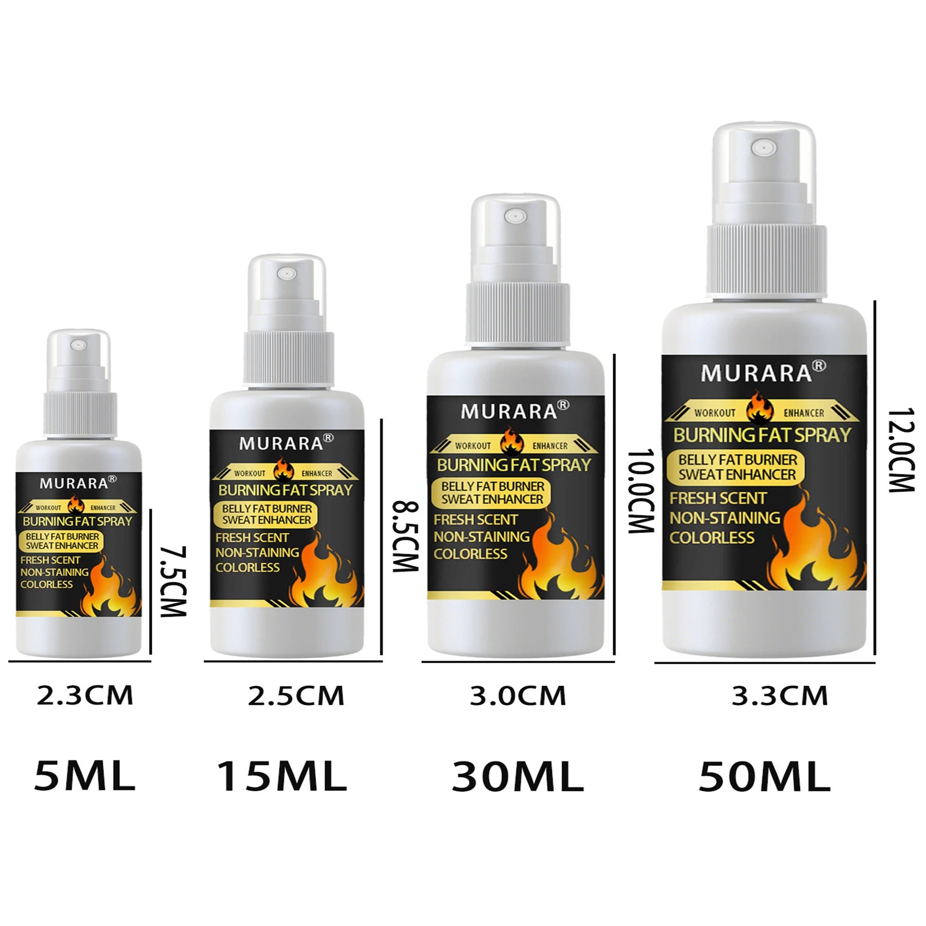 Sweat Enhancer Body Spray – Unisex Slimming Workout Mist