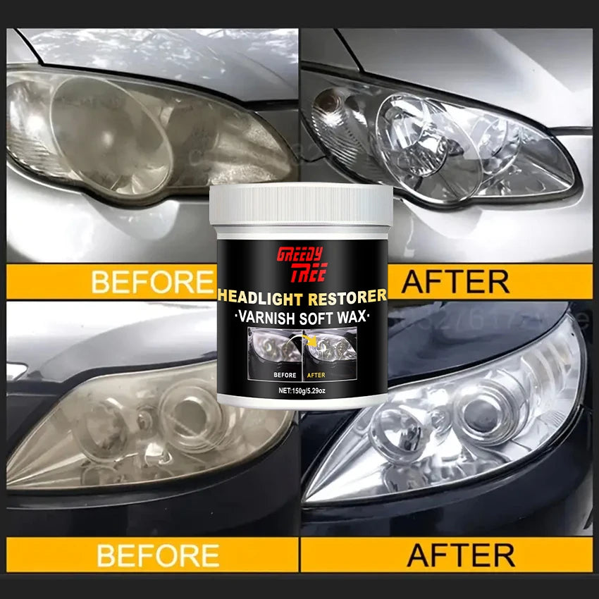Car Headlight Restoration Liquid – Crystal Coating & Clarity