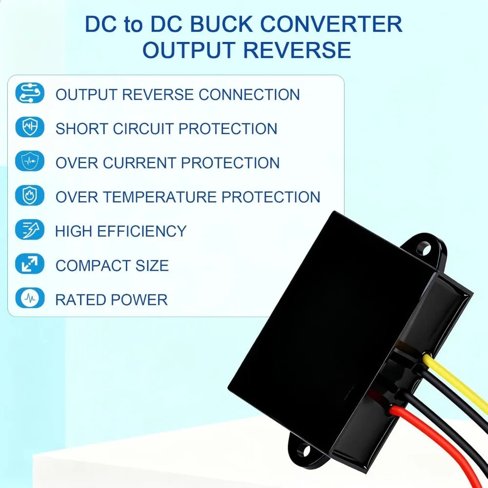 DC To DC 12V 24V To 5V 10A 50W Power Step-Down Converter Adapter Buck Module Widely Used In Automotive Power Monitoring Systems Oasis Select