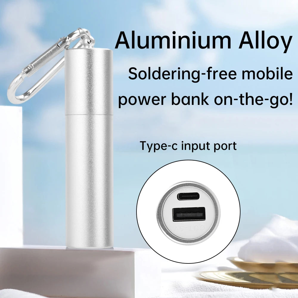 5V 2A 1x 18650/21700 USB Type-C Battery Charger Case DIY Power Bank Box For Phone Electronic Charging Not Including Batteries Oasis Select