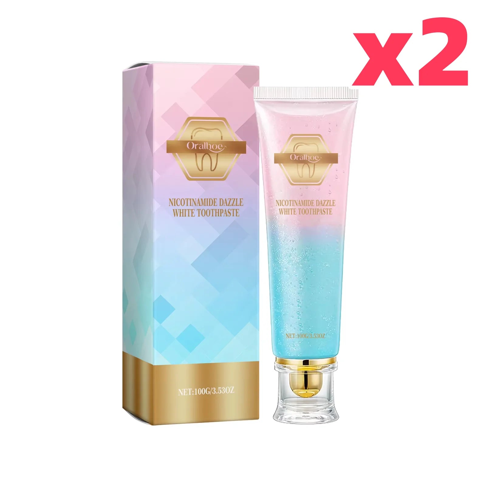 Niacinamide Whitening Toothpaste Dental Stains Removing Prevent Bad Breath Oral Cleaning Refreshing Reduces Plaque Toothpaste Oasis Select 200g Boxed