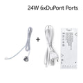 COB 2835 5050 LED Strip Controller Touch Switch Dimmer with 12V Power Charger 4-10 Dupont Ports Lighting Transformers Driver Oasis Select 24W 6xDupont Port 12 V US Plug