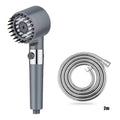 Four Modes Shower Filter Head Massage Showerhead Replete for Shower Knobs Bathroom Accessories Heads Showers Parts Fixture Home Oasis Select Grey suit D