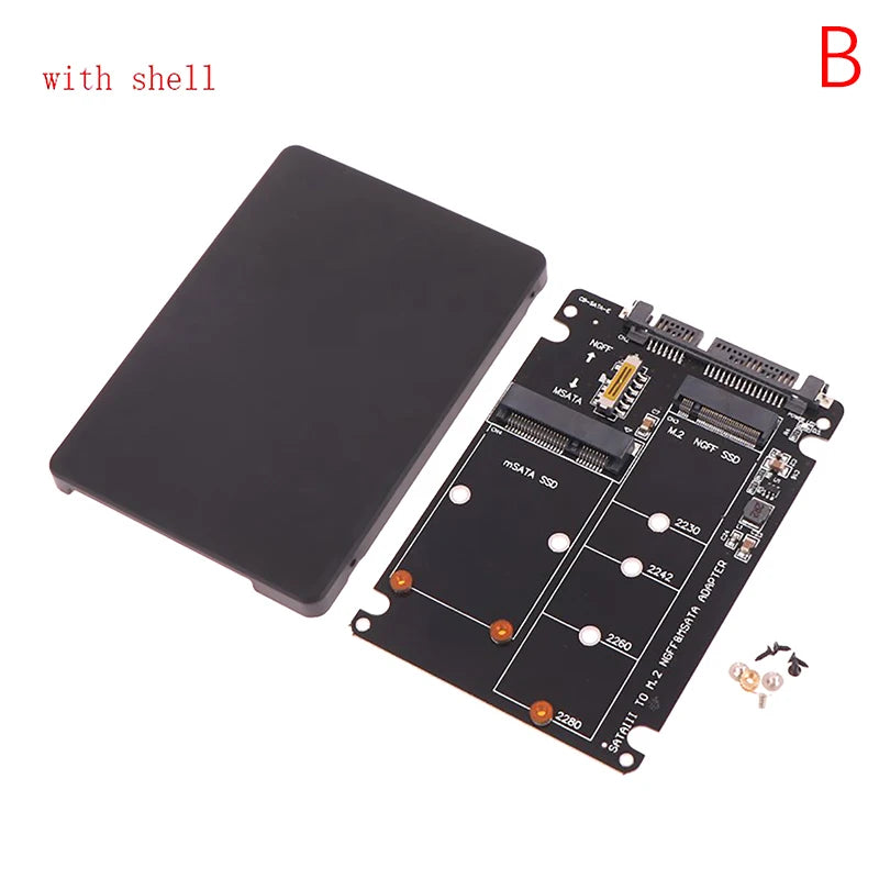 SATA 60Gbps To M2 NGFF SATA SSD MSATA SSD Adapter MSATA To SATA M.2 NGFF To SATA Hard Disk Adapter Board Oasis Select B