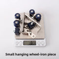 2pcs/set Sliding Door Roller Hardware Slide Doors Pulley 4 Wheels Home Room Wood Door Hanging Wheels Rail Track Pulley Oasis Select IRON