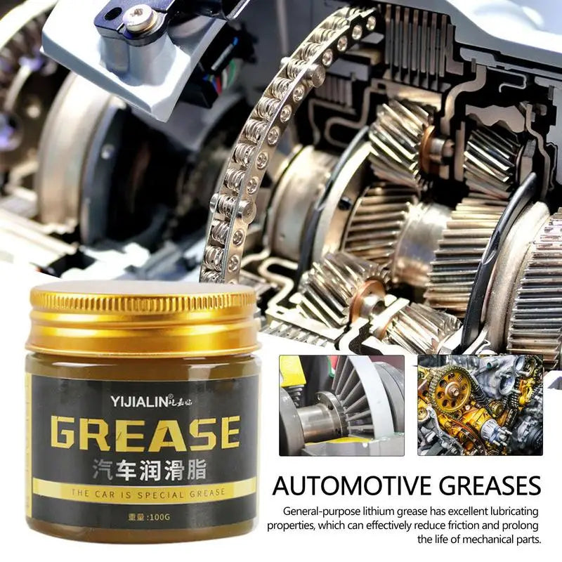 100g Car Bearing Grease Lubricant High Low-Temperature Resistance Yellow Grease Waterproof Auto Hub Bearings lubricating oil Oasis Select