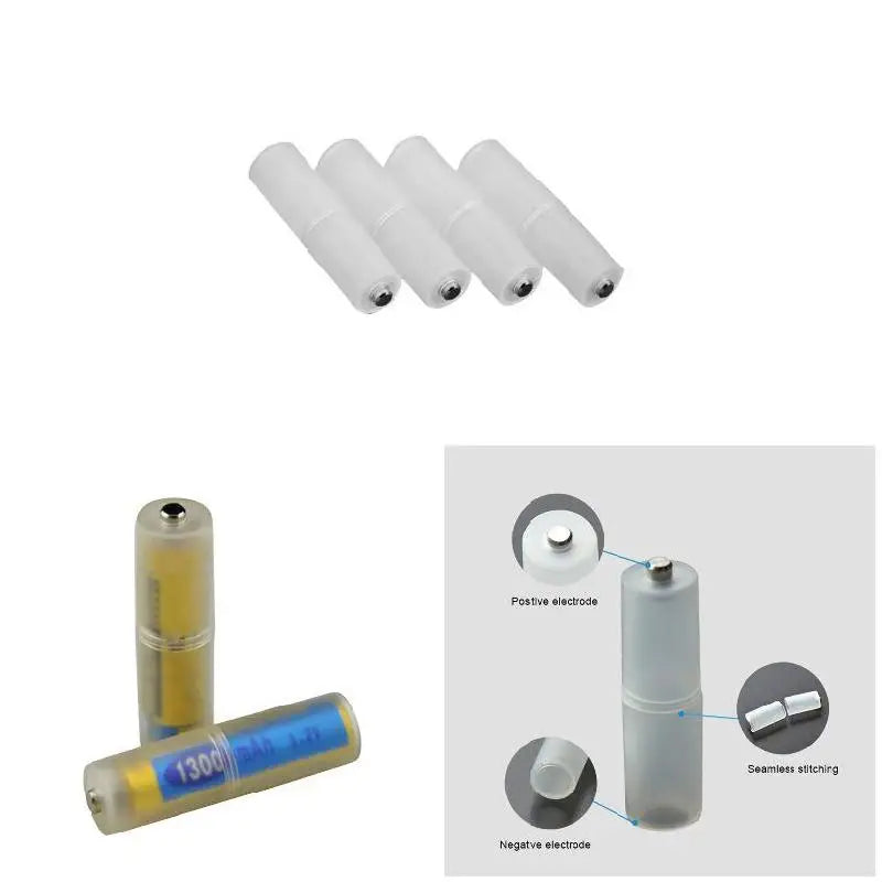 AAA to AA Battery Converter Adapter – Pack of 4 | Durable