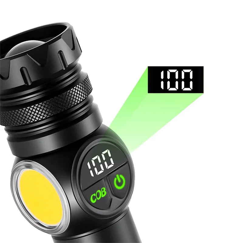 Mikenoon LED Flashlight USB Rechargeable Tactical Torch 500m