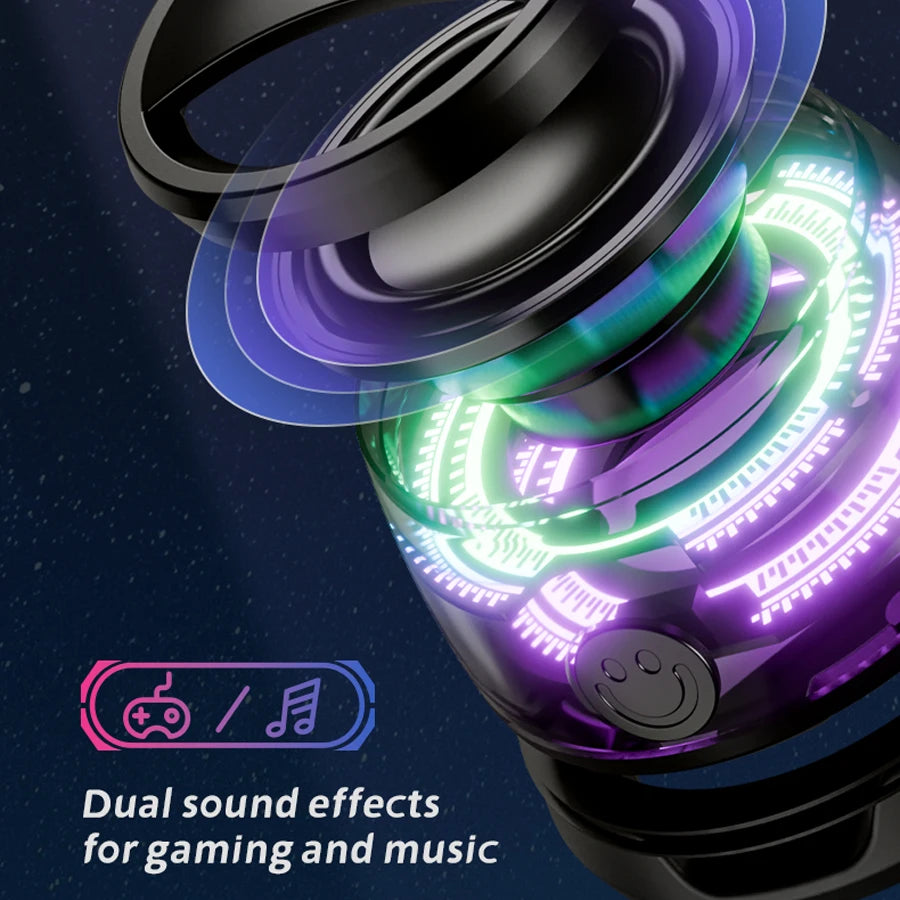 New Wireless Bluetooth speaker Gift Magnetic bracket portable High-sound quality TWS interconnected LED color light mini speaker Oasis Select