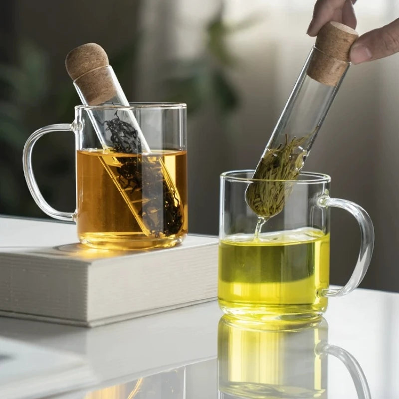 1pcs Exquisite Glass Tea Filter Practical Tea Infuser Strainer Durable Brewing Accessory for Daily Use Oasis Select