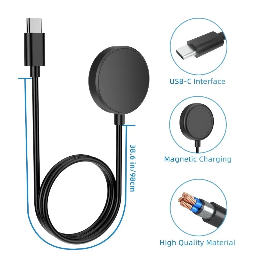 Samsung Galaxy Watch 4/5/6/7 Magnetic USB-C Charger Cable Smartwatch Charger Oasis Select