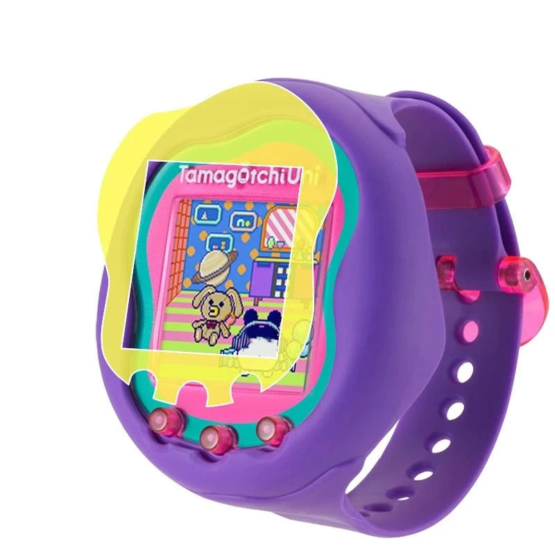 1 Set Anti-Scratch PET/TPU Game Console Film Anti Fingerprint HD Screen Guard Protector For Tamagotchi Uni Band Pet Accessories Oasis Select