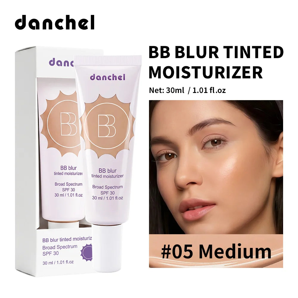 SPF30 BB Blur Tinted Moisturizer Medium Coverage Even Skin Tone Lightweight Sun Protection Face Makeup Oasis Select 5Medium