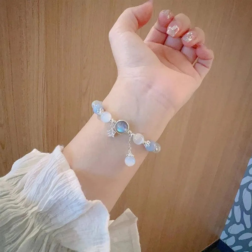 New Trendy Red Beaded Chain Bracelet for Women Simple Hollow Butterfly Pendant Bracelets Jewelry Gifts Accessories Oasis Select