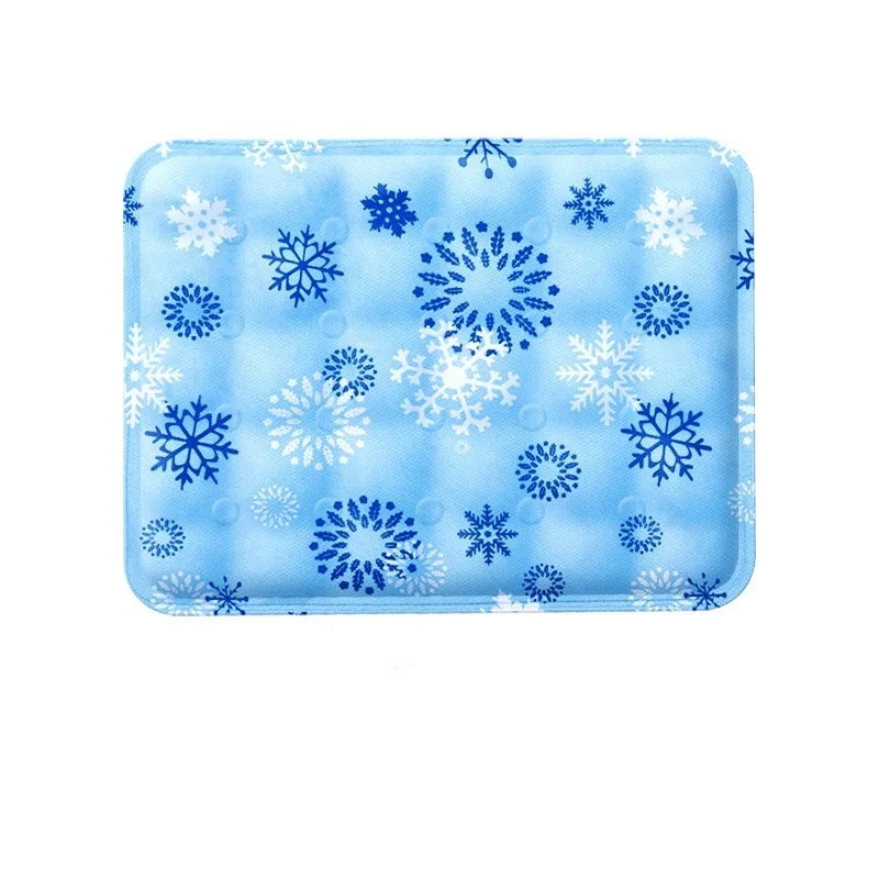 Dog Cooling Mat Summer Pet Cold Bed Extra Large for Small Big Dogs Pet Accessories Cat Durable Blanket Sofa Cat Ice Pad Blanket Oasis Select snowflake 30x40cm