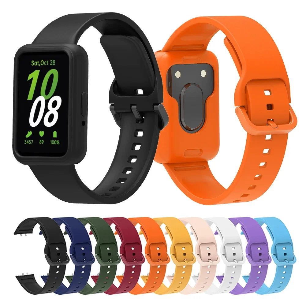 Silicone Strap & Case for Samsung Galaxy Fit 3 SM-R390 Smartwatch Band & Case Oasis Select