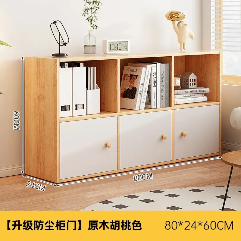 Bookcase Household Bookshelf Shelf Kindergarten School Bag Cabinet Living Room Grid Cabinet Storage Cabinet Large Capacity Oasis Select