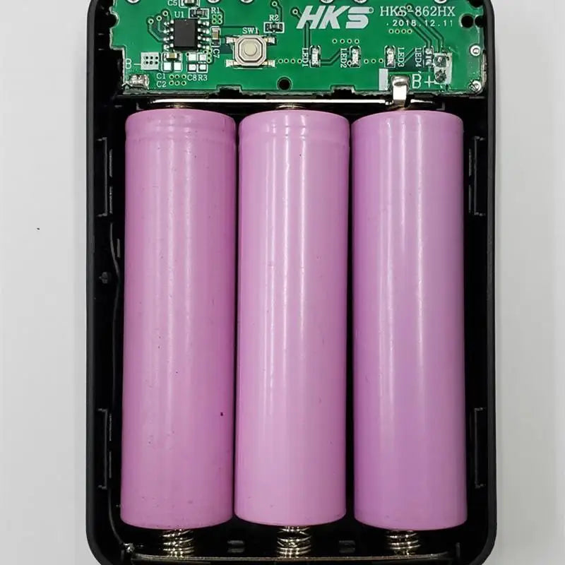 3*18650 Battery Power Bank Case With 3 USB Ports Free Welding DIY Battery Holder Storage Box For Emergency Phone Charging Oasis Select