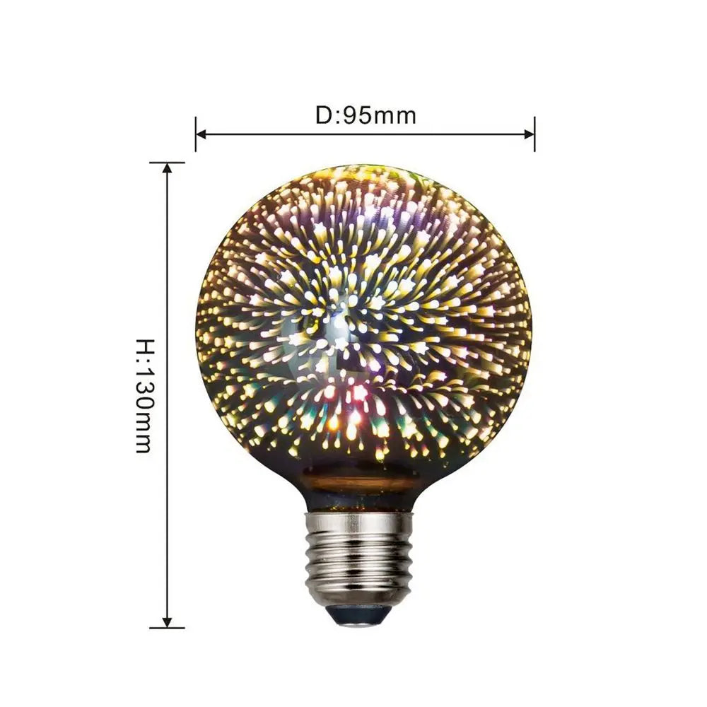 Vintage Heart Glass LED Atmosphere Bulb | Bar & Home Décor Decorative LED Bulb Oasis Select C