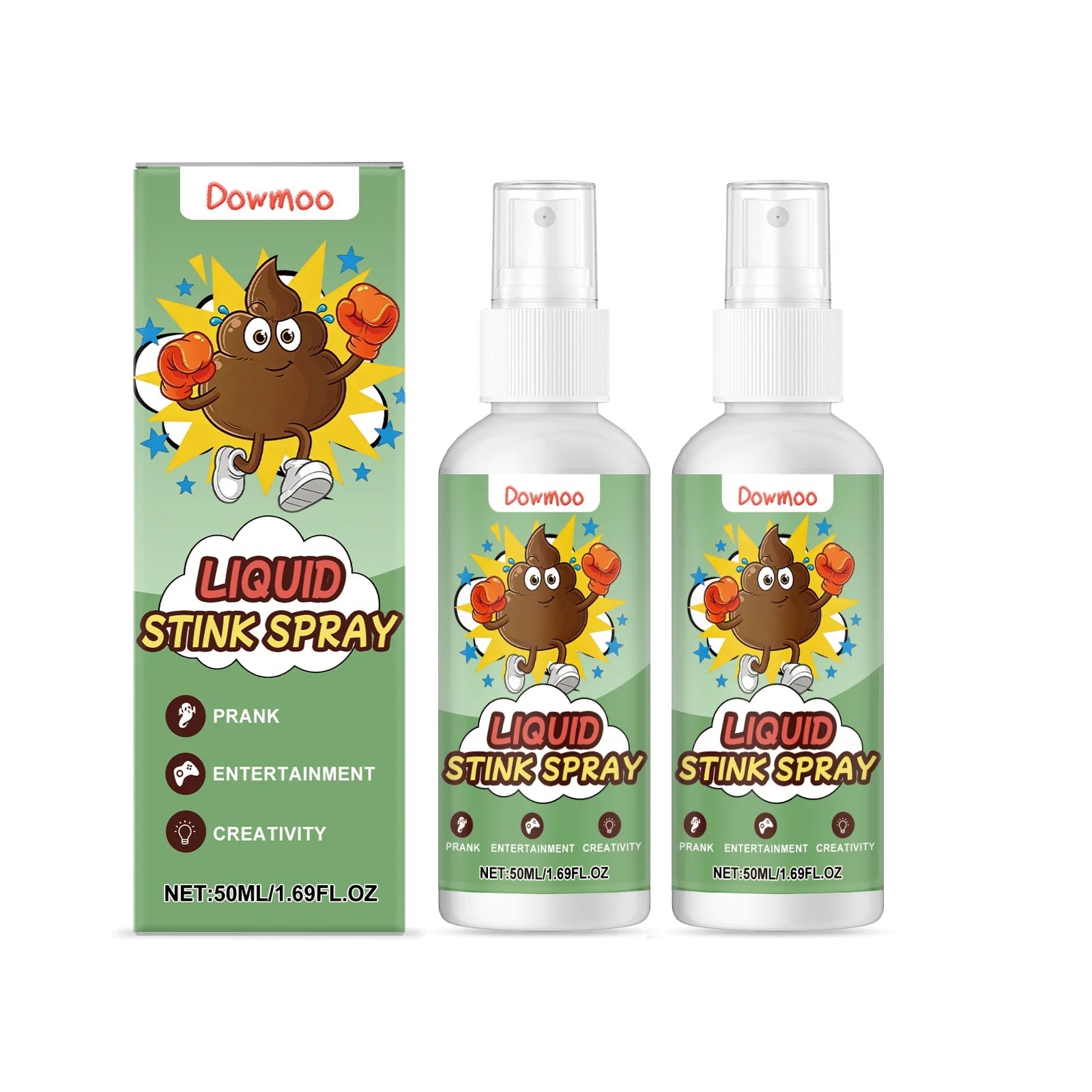 Fart Spray Prank Stink Bomb Gag Gift Funny Novelty Toy Adults Friends Party Halloween April Fools Day Practical Joke Supplies Oasis Select 2pcs